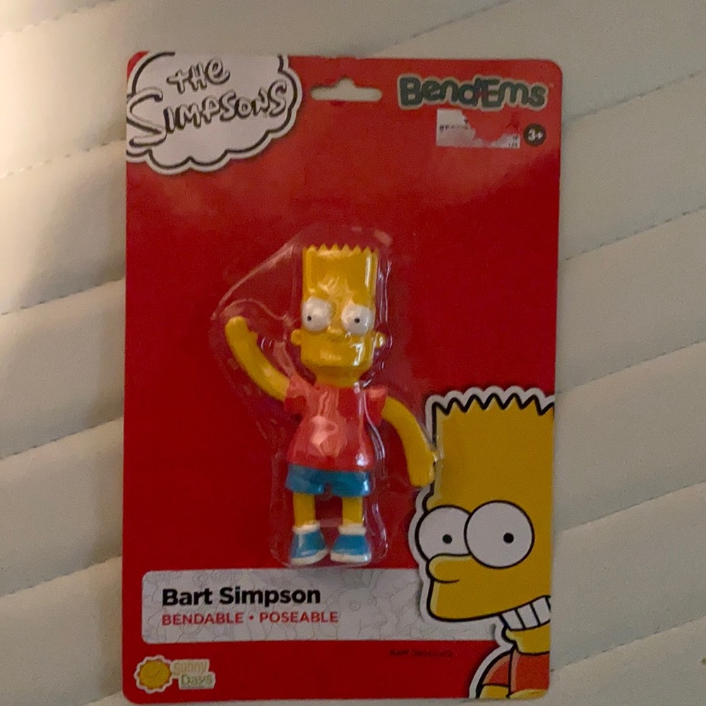 NWT NIP Bart Simpson bendable doll